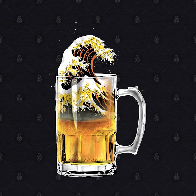 THE GREAT WAVE OF BEER by AMOS_STUDIO